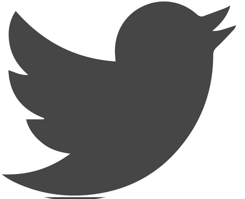 Logo de Twitter en negro