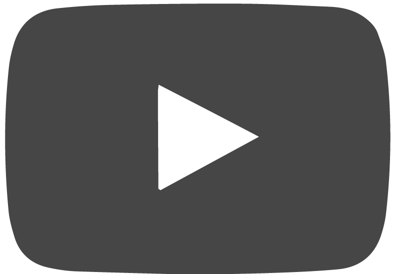 Logo de Youtube en negro